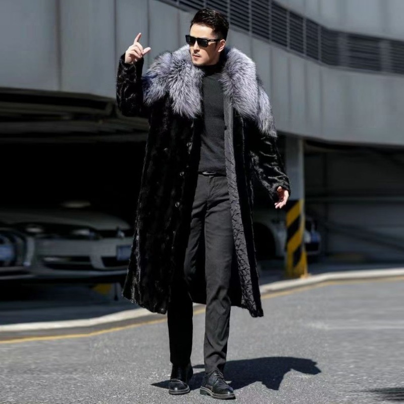 Winter Clothing Brand - Herren Faux Nerz Mantel Winter Langer