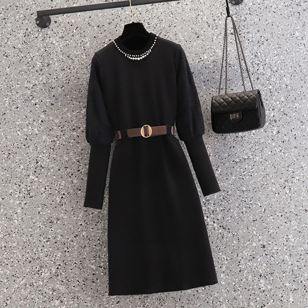 Winter Clothing Plus Size - Lässige, elegante, mit Perlen verzierte, gespleißte