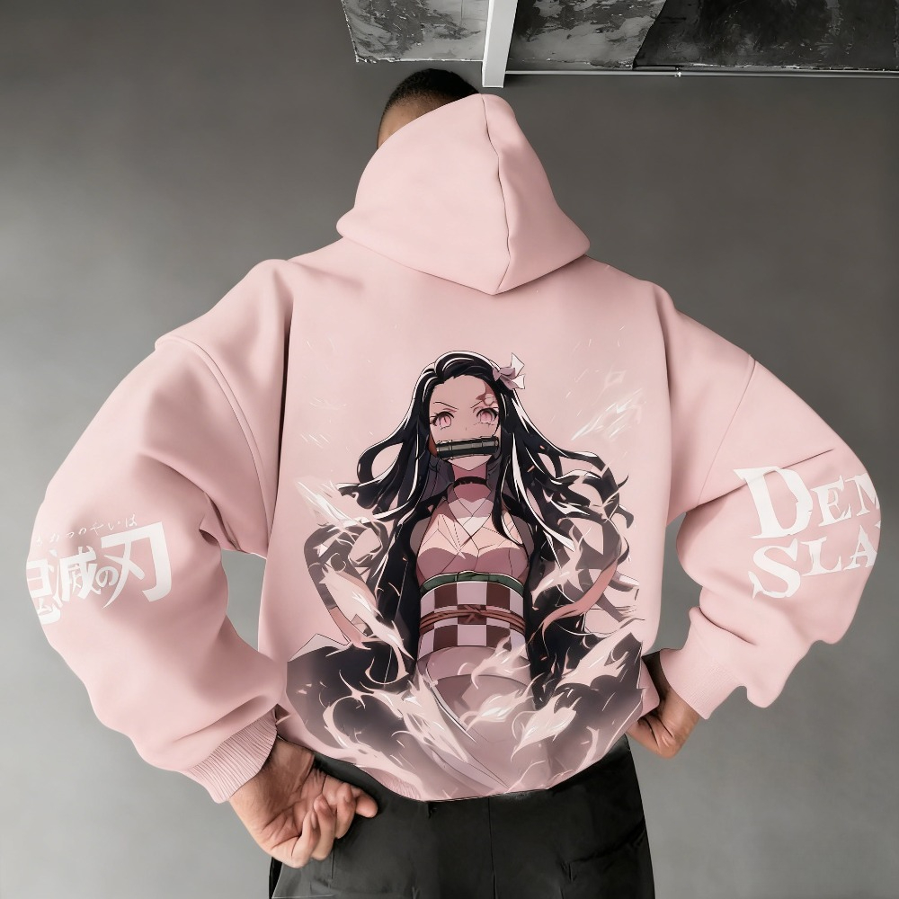 Winter Clothing Japan - Demon Slayer Herren Hoodie Sweatshirt Kamado