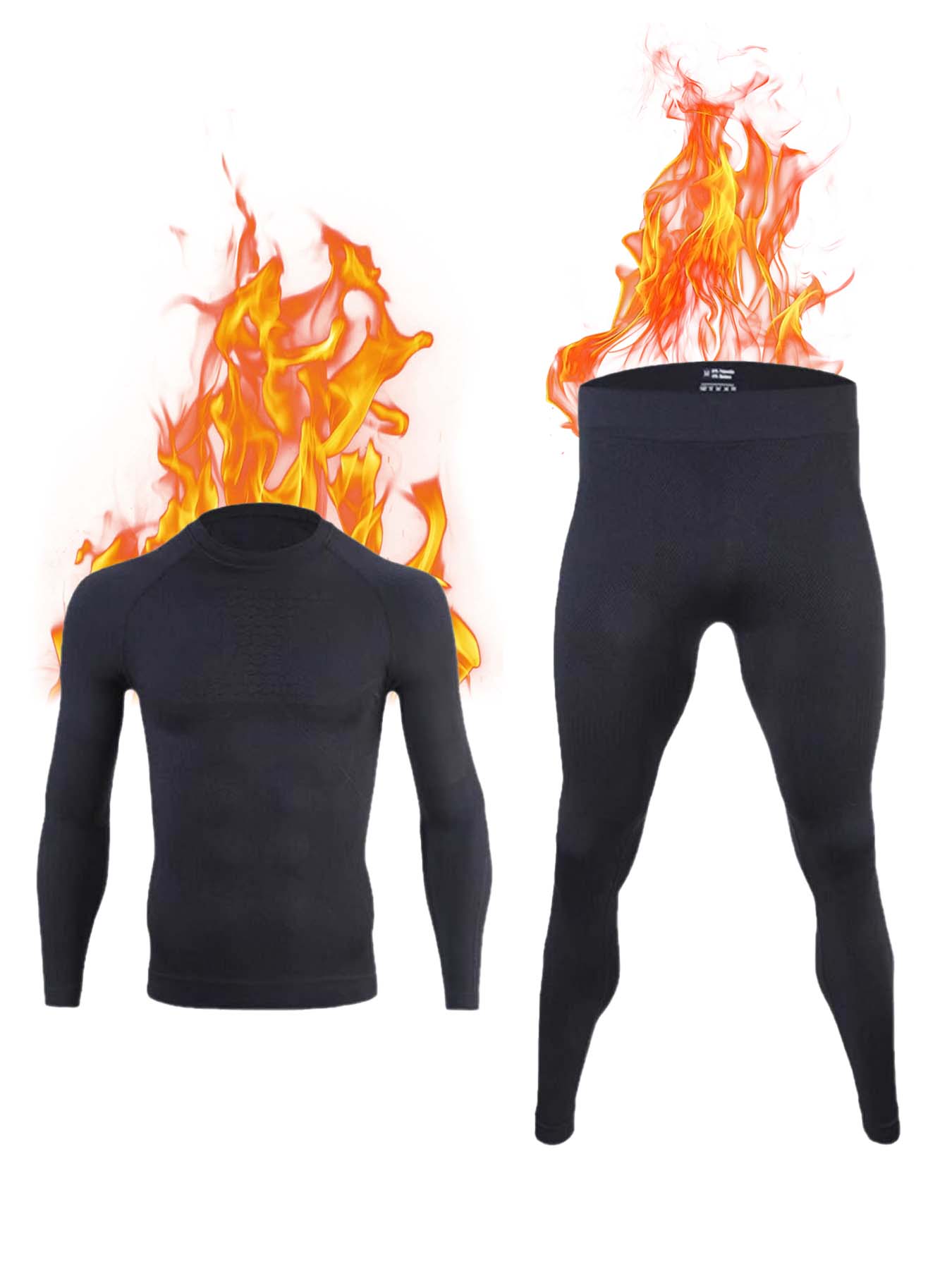 Thermal Base Layer - Thermo-Unterwäsche-Set für Herren, Winter-Ski-Ausrüstung, lange Unterhosen,