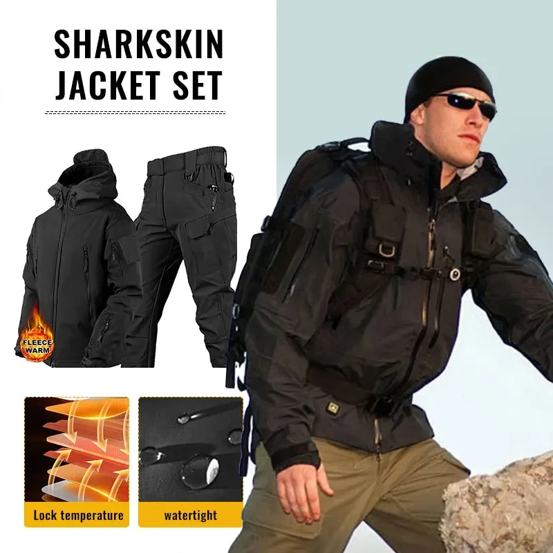 Winter Clothing Hiking - Männer verdicken Soft shell Winter arbeit