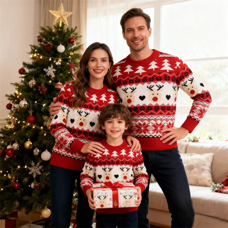 Winter Clothing Kids - Weihnachts-Familienpullover, Eltern-Kind-passender Pullover, Vater, Mutter, Kinderkleidung,