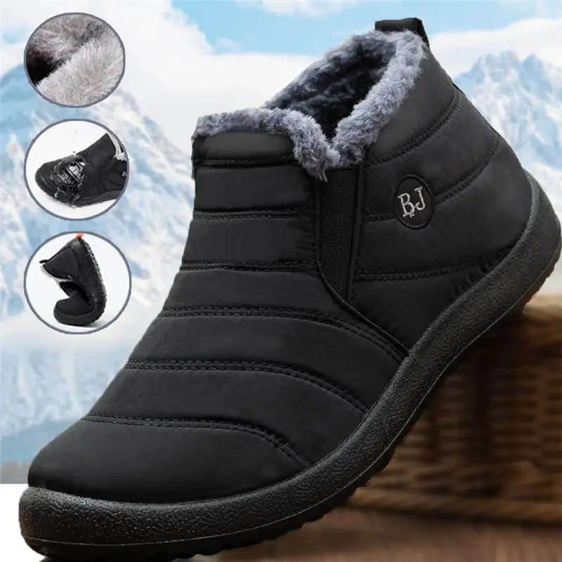 Winter Clothing Material - Modische Herren-Schneestiefel Knöchelhoch Warme Schuhe für