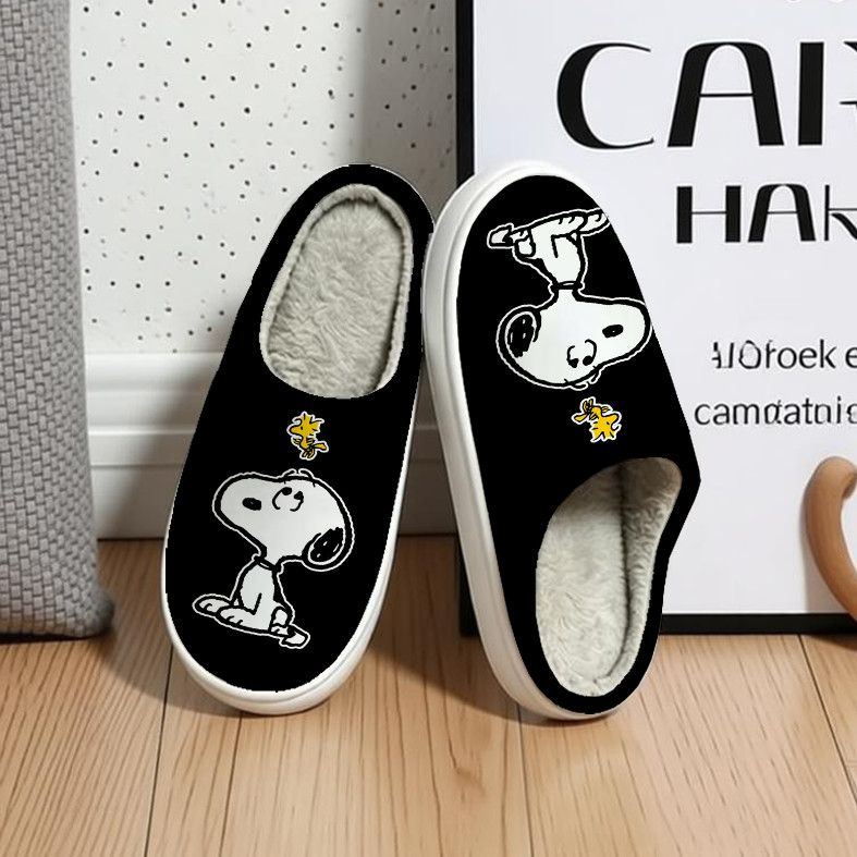 Winter Clothing Japan - Niedliche Snoopy Peanuts Cartoon Baumwoll-Hausschuhe Winter