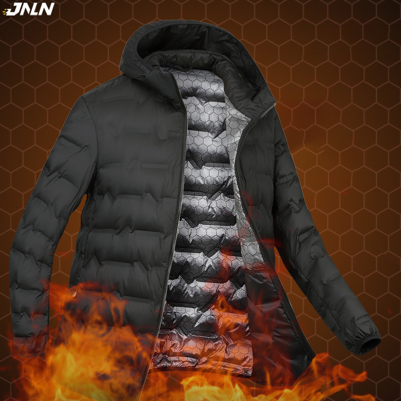 Winter Clothing Hiking - JNLN Herren-Winter-Daunenjacke, Entendaunen, leichte gepolsterte Jacken,