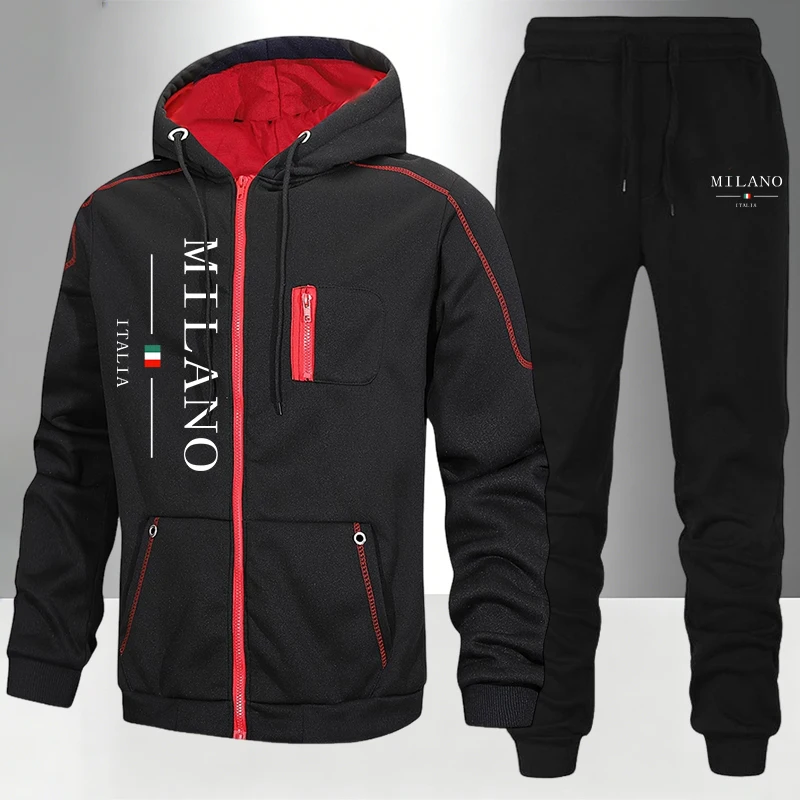 Winter Clothing Material - Italienische Mode Herren-Set/Mantel/Hose Herbst Winter Täglicher