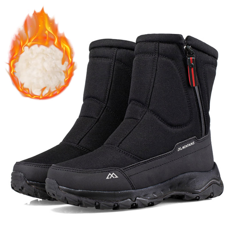 Winter Clothing Material - Herren-Winterstiefel, wasserdicht, isoliert, warm, innen, bequem,