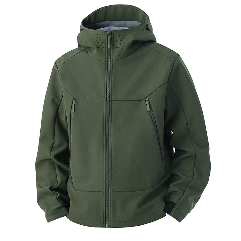 Windproof Jacket Softshell - Herren Softshell-Jacke Winddicht Wasserdicht Outdoor-Sport Lässig