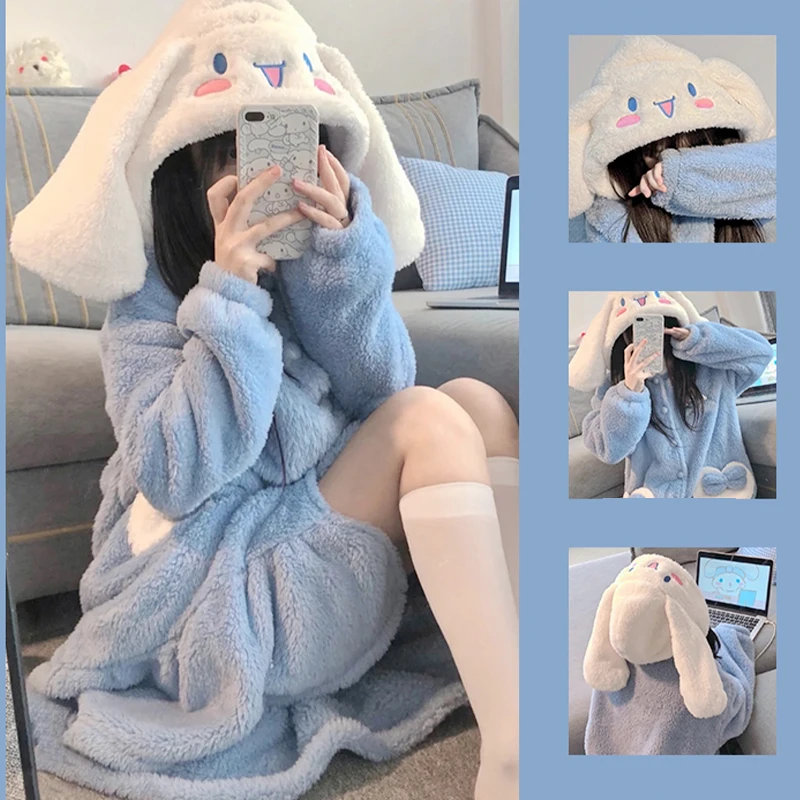 Winter Clothing Kids - 2Pcs Hallo Kittys Plüsch Pyjama Set