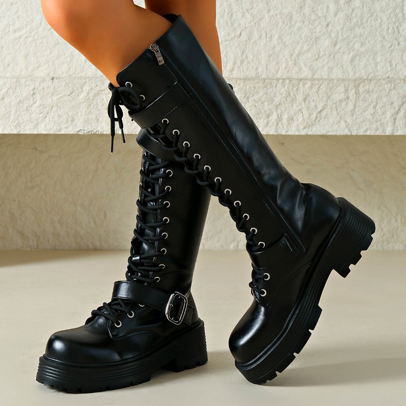 Plateau-Stiefel mit klobiger S – Winter Clothing Material Bewertung und Preis