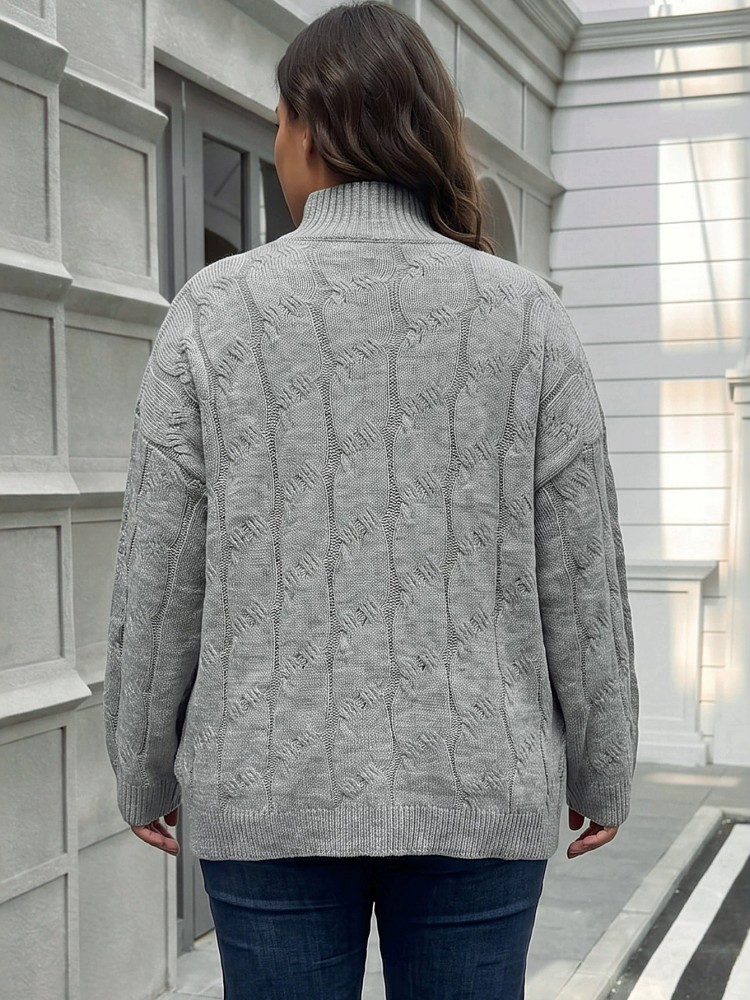 Damen Übergröße Lässiger Gestr – Winter Clothing Plus Size Bewertung und Preis