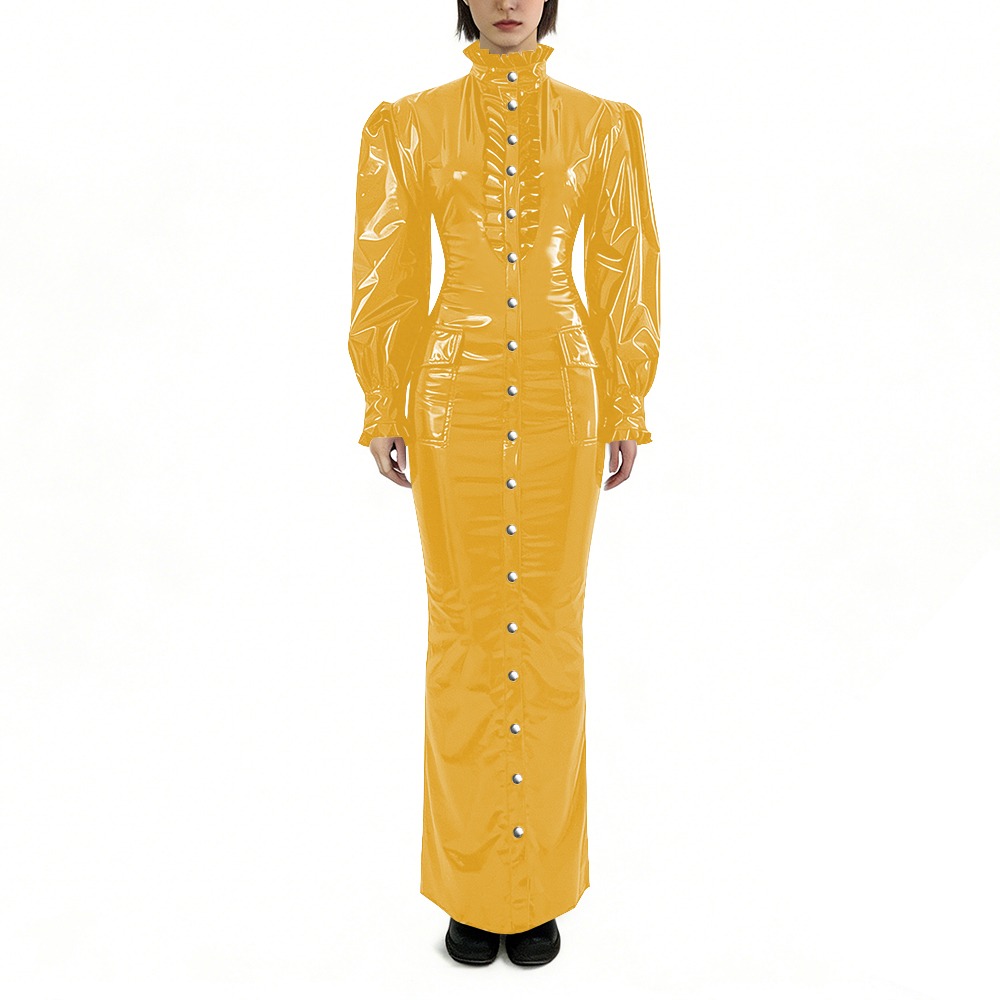 Glänzendes PVC Langes Bleistif – Winter Clothing Plus Size Bewertung und Preis