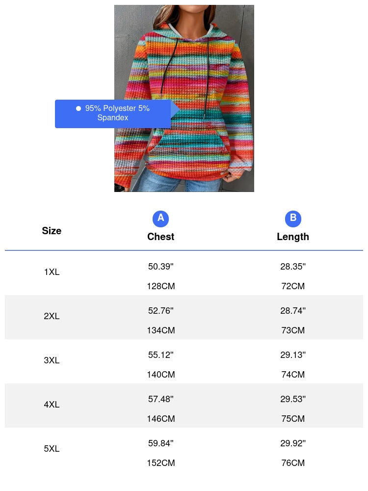Damen-Kapuzenpullover in Überg – Winter Clothing Plus Size Bewertung und Preis