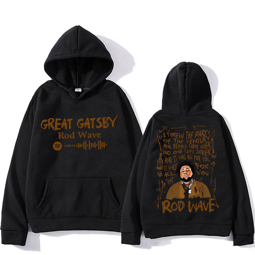 Rod Wave Grafikdruck Mit Kapuz – Winter Clothing Drawing Bewertung und Preis