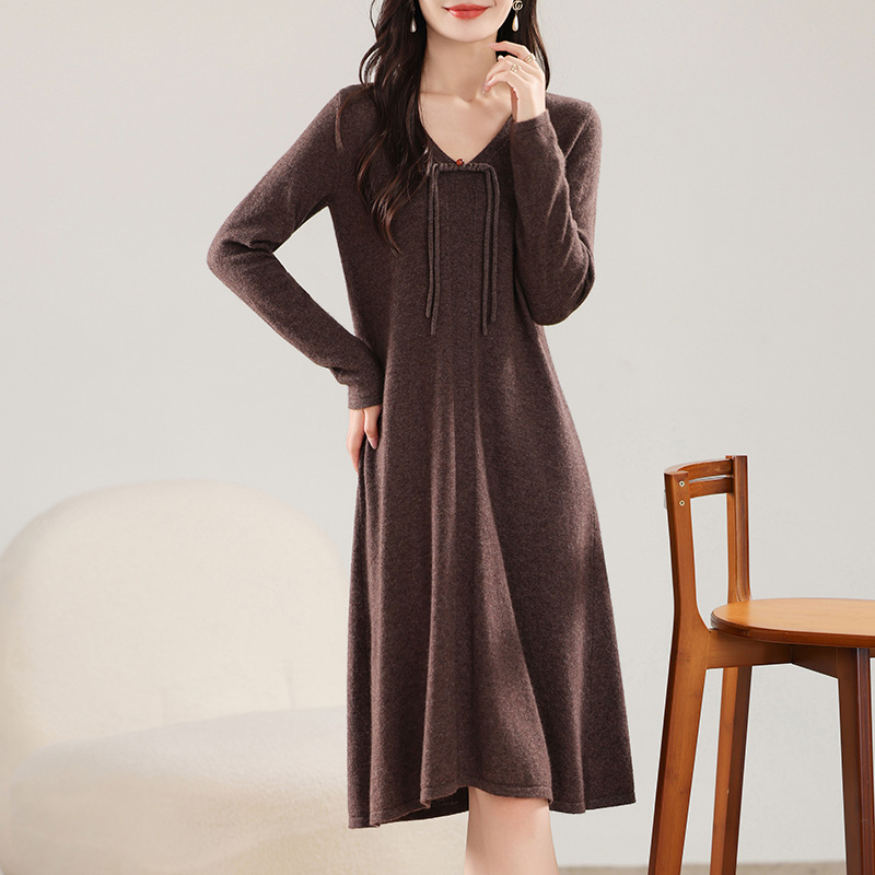 Damen-Midikleid aus 100 % Meri – Winter Clothing Dress Up Bewertung und Preis