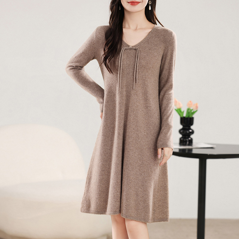 Damen-Midikleid aus 100 % Meri – Winter Clothing Dress Up Bewertung und Preis