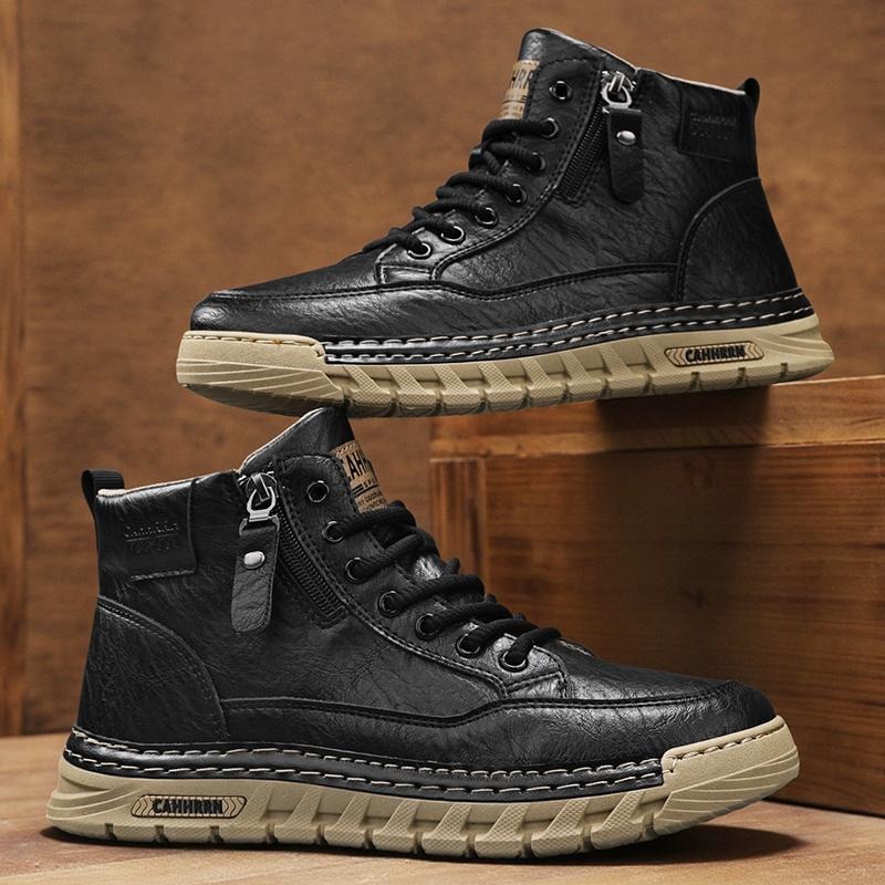 Herren Leder High-Top Stiefele – Winter Clothing Material Bewertung und Preis