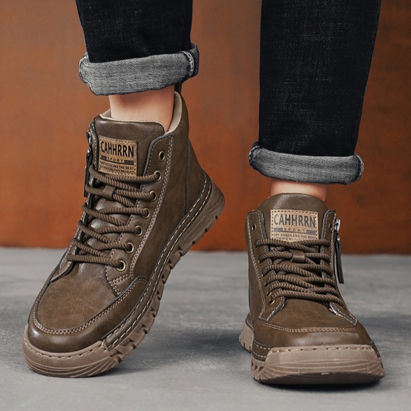 Herren Leder High-Top Stiefele – Winter Clothing Material Bewertung und Preis
