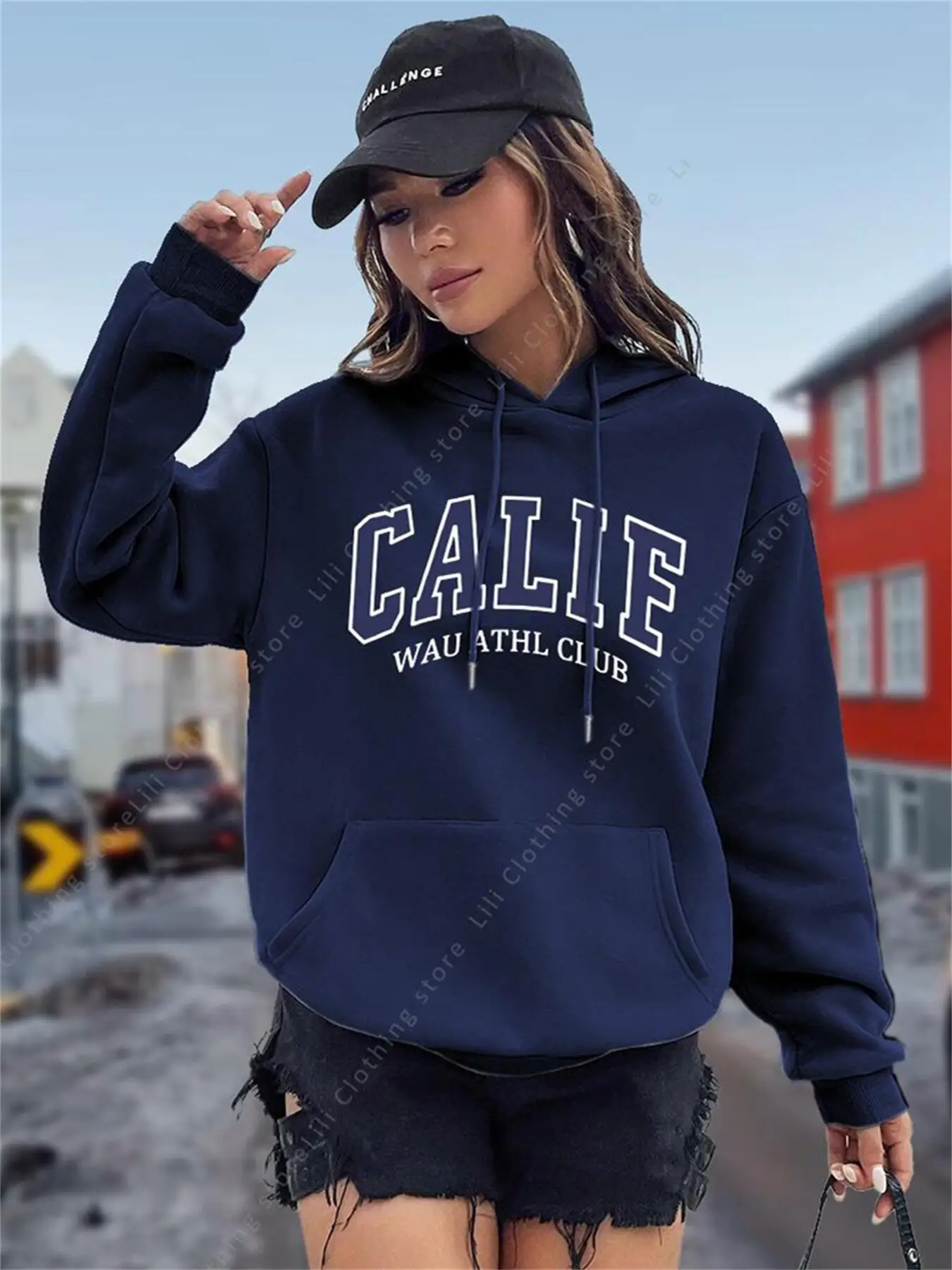 Damen-Hoodies Y2K Kozy Fleece  – Winter Clothing Drawing Bewertung und Preis