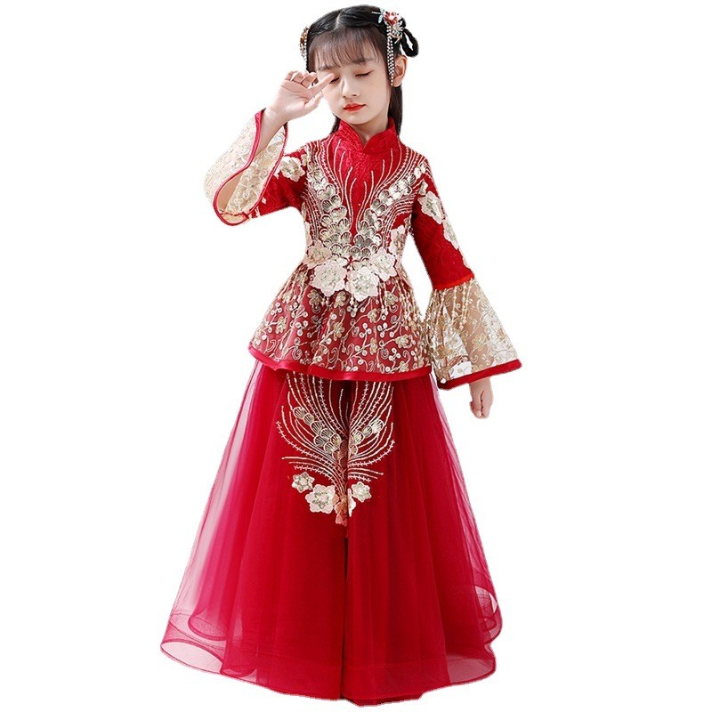 Mädchen Hanfu Cheongsam Kostüm – Winter Clothing Kids Bewertung und Preis