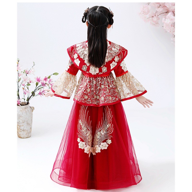 Mädchen Hanfu Cheongsam Kostüm – Winter Clothing Kids Bewertung und Preis