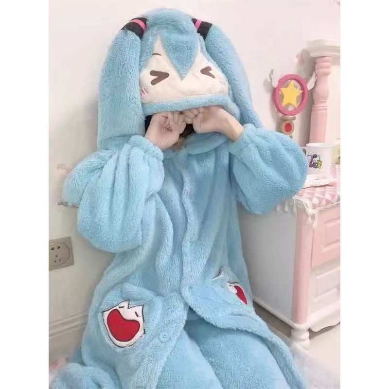 Miku Anime Pyjama Set, Niedlic – Winter Clothing Japan Bewertung und Preis